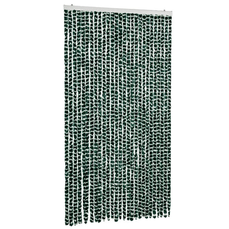 Vidaxx fluegardin 118x220 cm chenille grøn og hvid