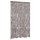 Vidaxx fluegardin 118x220 cm chenille brun og hvid