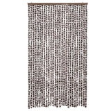 Vidaxx fluegardin 118x220 cm chenille brun og hvid
