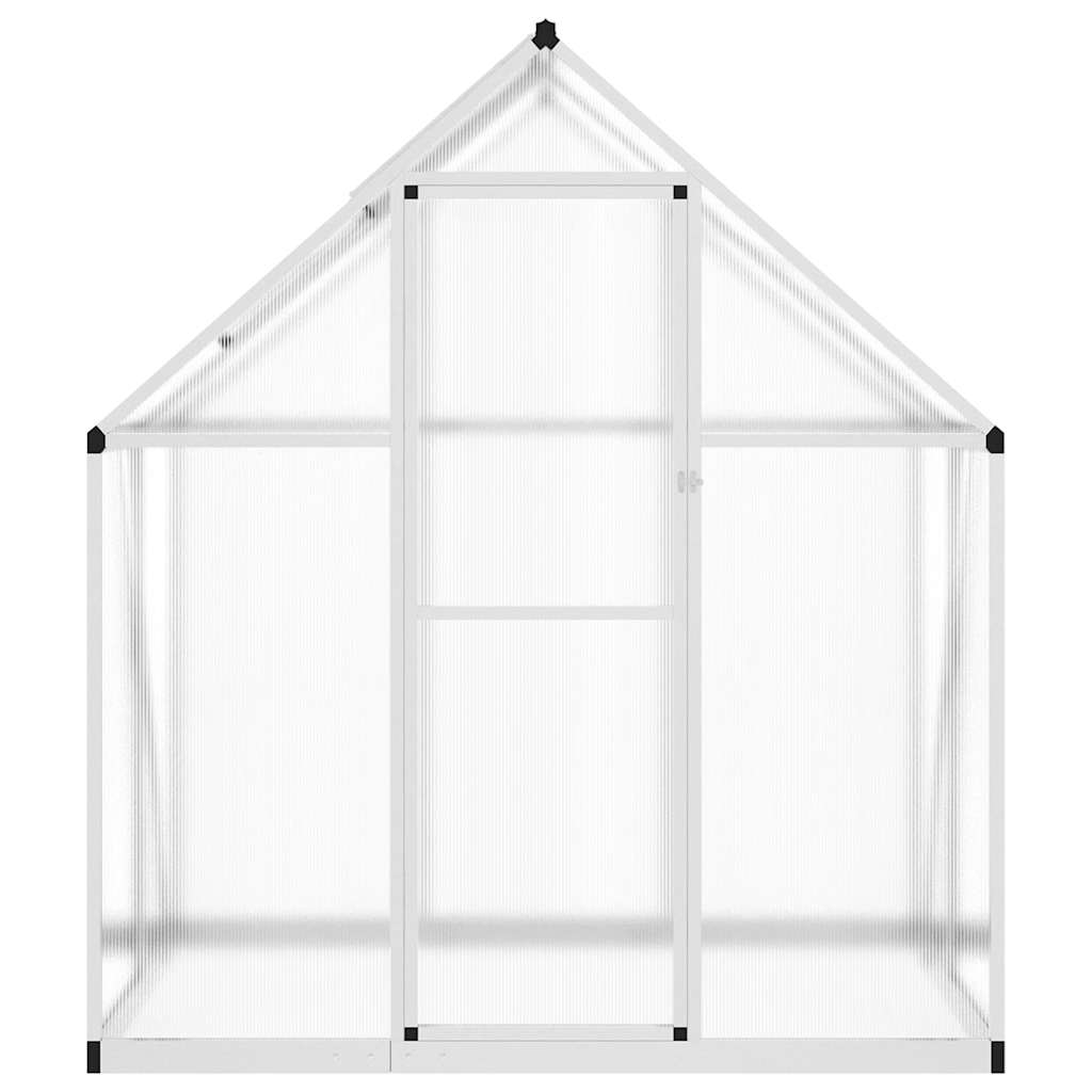 Vidaxxl havedrivhus med basisramme 169x114x195 cm aluminium sølvfarvet