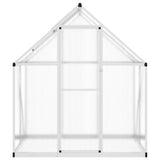 Vidaxxl havedrivhus med basisramme 169x114x195 cm aluminium sølvfarvet