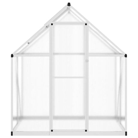Vidaxxl havedrivhus med basisramme 169x114x195 cm aluminium sølvfarvet