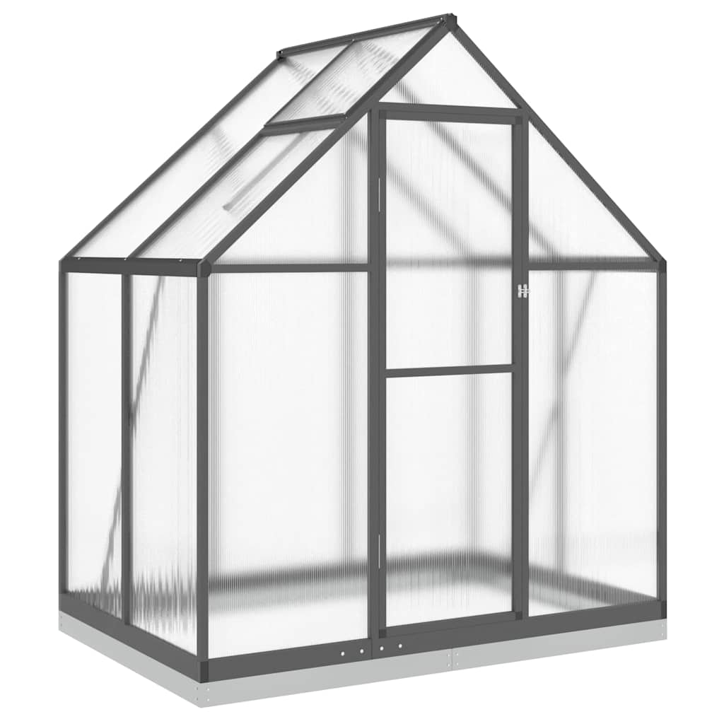 Vidaxx havedrivhus med basisramme 169x114x202 cm aluminium antracit farve