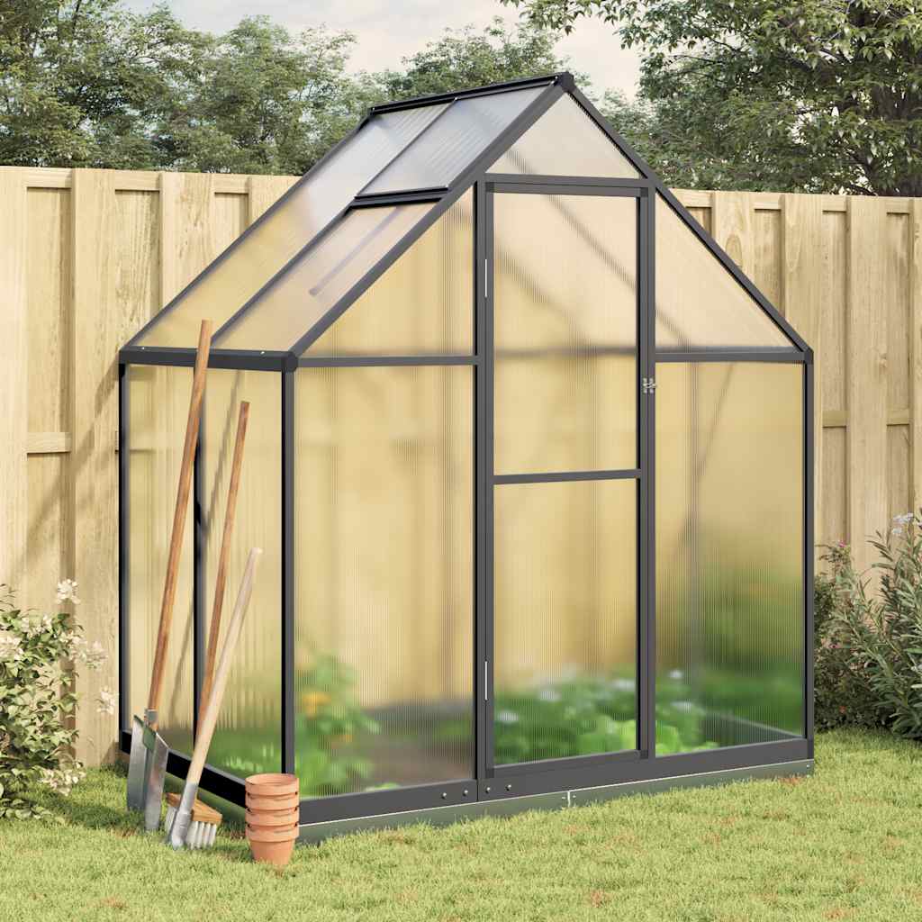 Vidaxx havedrivhus med basisramme 169x114x202 cm aluminium antracit farve