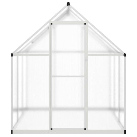 Vidaxxl havedrivhus med basisramme 169x169x195 cm aluminium sølvfarvet