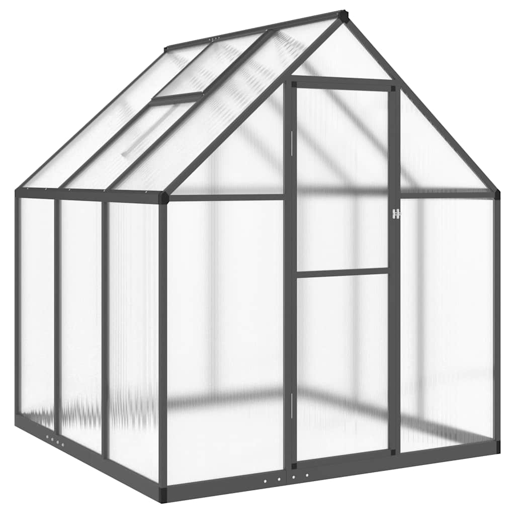 Vidaxx havedrivhus med basisramme 169x169x195 cm aluminium antracit farve