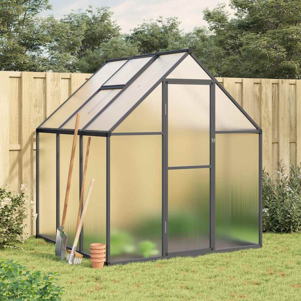Vidaxx havedrivhus med basisramme 169x169x195 cm aluminium antracit farve