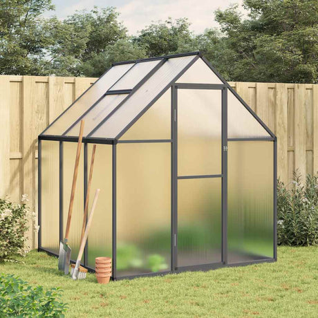 Vidaxx havedrivhus med basisramme 169x169x195 cm aluminium antracit farve