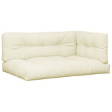 VidaXL pallehynder 3 stk stof cremefarvede