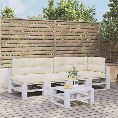 VidaXL pallehynder 5 stk stof cremefarvede