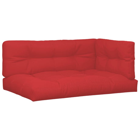Vidaxl palletkussens 5 st stof rood