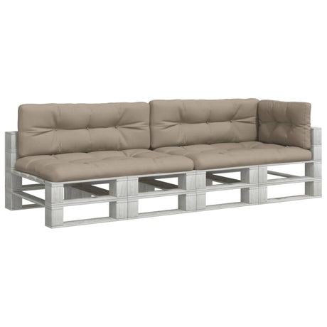 VidaXL pallehynder 5 stk stof taupe