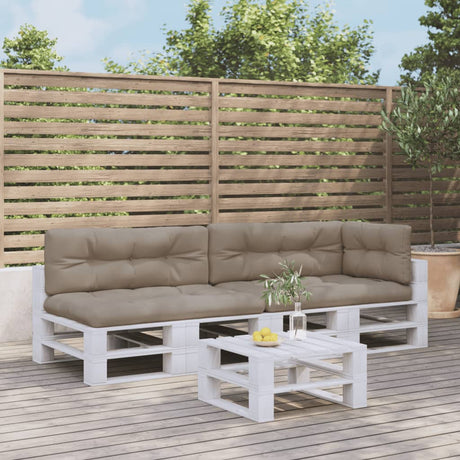VidaXL pallehynder 5 stk stof taupe