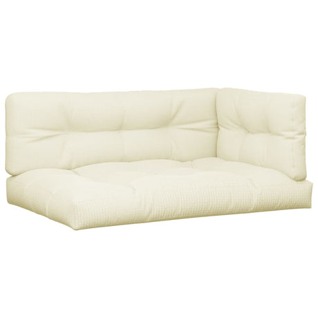 VidaXL pallehynder 7 stk stof cremefarvede