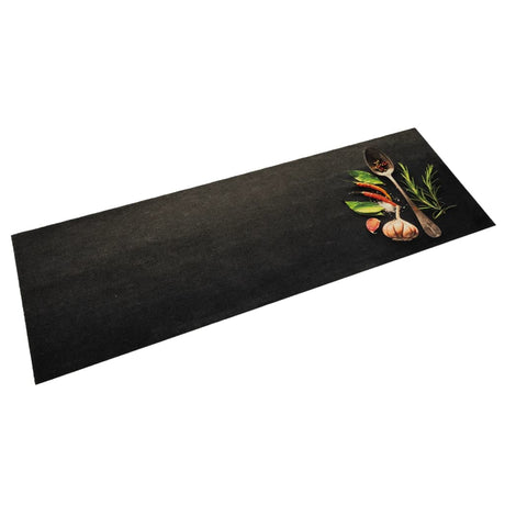 Vidaxx køkkenmåtte vaskbart urteprint 60x180 cm fløjl