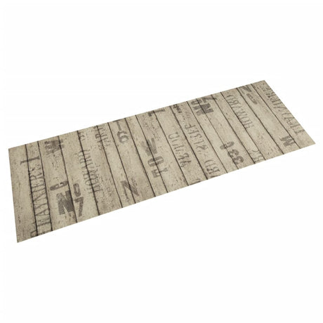 Vidaxx køkkenmåtte vaskbart hegnsprint 45x150 cm fløjl