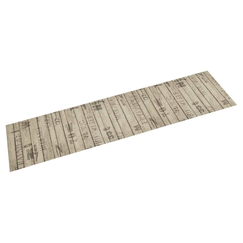Vidaxx køkkenmåtte vaskbart hegnsprint 60x300 cm fløjl