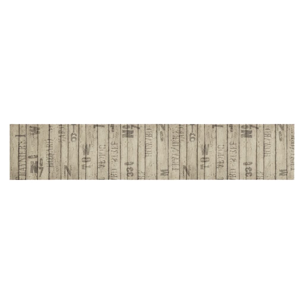 Vidaxx køkkenmåtte vaskbart hegnsprint 60x300 cm fløjl
