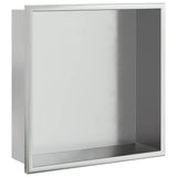 Vidaxx bruseniche 32x32x9 cm børstet sølv rustfrit stål