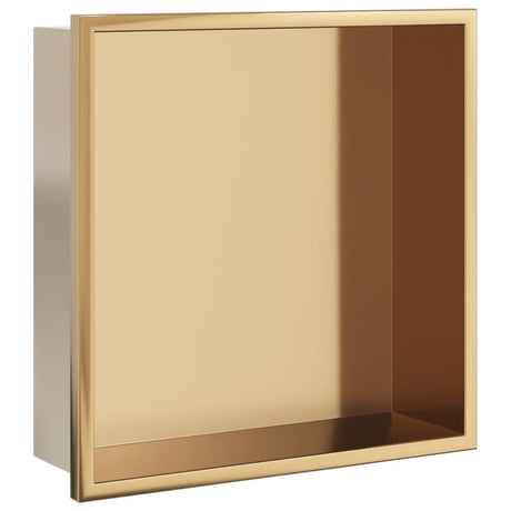 Vidaxx bruseniche 32x32x9 cm børstet guldfarvet rustfrit stål