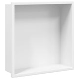 Vidaxx bruseniche 32x32x9 cm rustfrit stål mat hvid