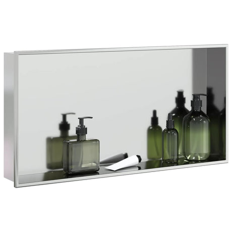 Vidaxx bruseniche 62x32x9 cm børstet sølv rustfrit stål