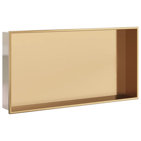 Vidaxx bruseniche 62x32x9 cm børstet guldfarvet rustfrit stål