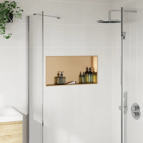 Vidaxx bruseniche 62x32x9 cm børstet guldfarvet rustfrit stål