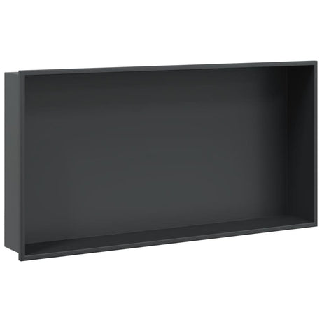 Vidaxx bruseniche 62x32x9 cm rustfrit stål mat sort