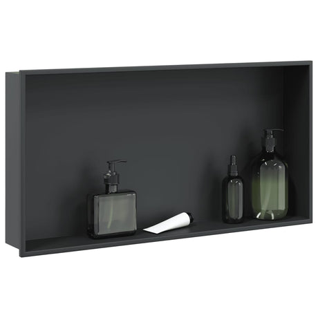 Vidaxx bruseniche 62x32x9 cm rustfrit stål mat sort