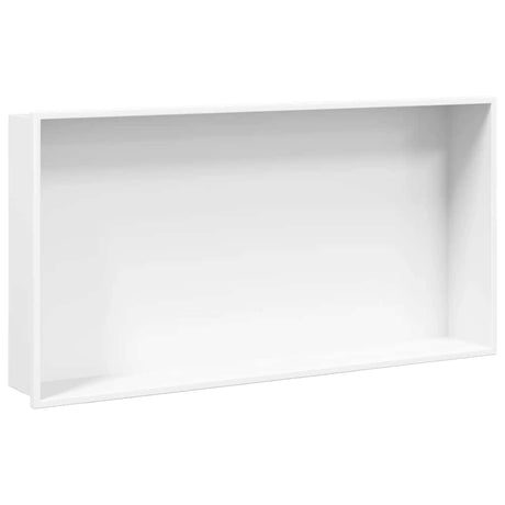 Vidaxx bruseniche 62x32x9 cm rustfrit stål mat hvid
