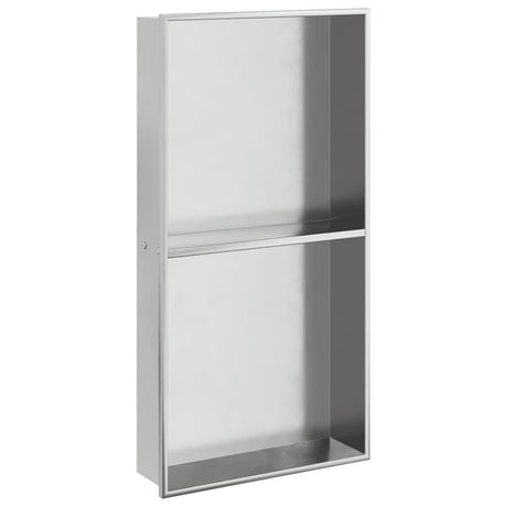 Vidaxx bruseniche 32x62x9 cm børstet sølv rustfrit stål