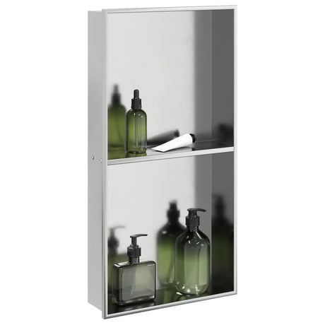 Vidaxx bruseniche 32x62x9 cm børstet sølv rustfrit stål