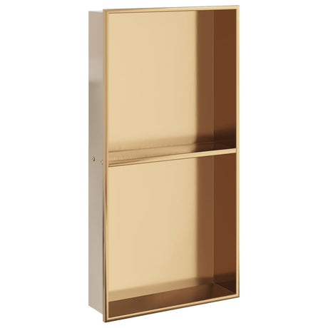 Vidaxx bruseniche 32x62x9 cm børstet guldfarvet rustfrit stål