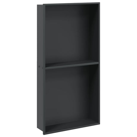 Vidaxx bruseniche 32x62x9 cm rustfrit stål mat sort