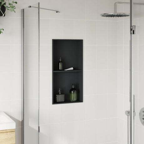 Vidaxx bruseniche 32x62x9 cm rustfrit stål mat sort