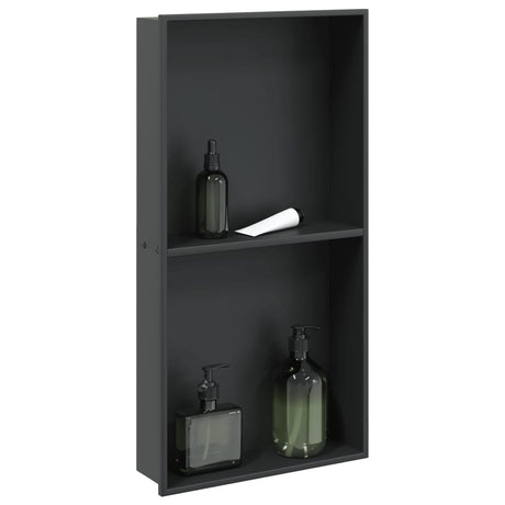 Vidaxx bruseniche 32x62x9 cm rustfrit stål mat sort