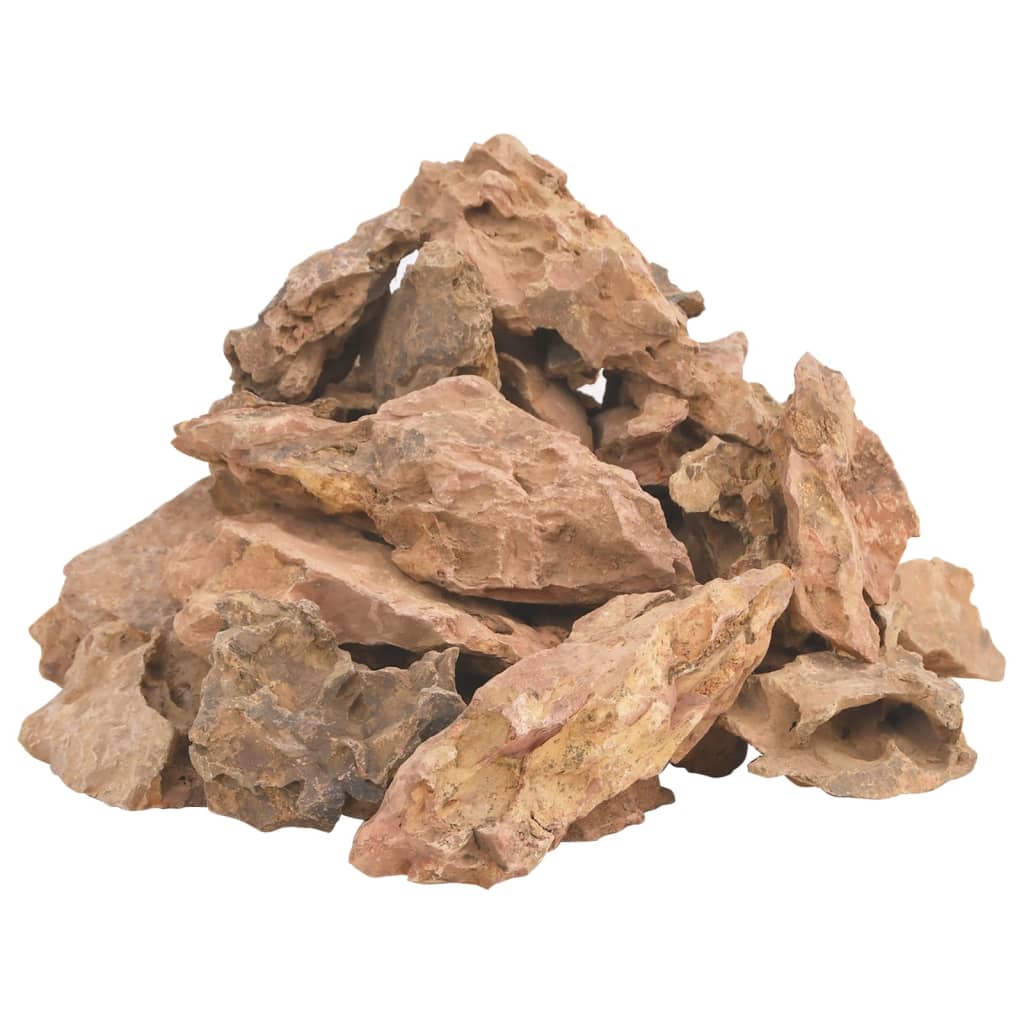 VidaXL lavasten 25 kg 1-10 cm brun