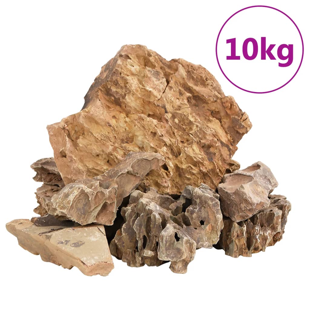 VidaXL dragesten 10 kg 5-30 cm brun