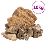 VidaXL dragesten 10 kg 5-30 cm brun