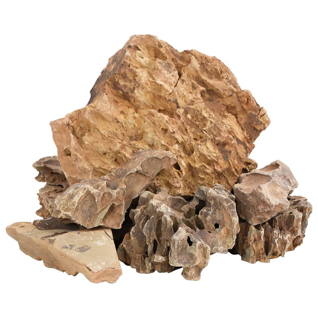 VidaXL dragesten 10 kg 5-30 cm brun