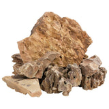 VidaXL dragesten 10 kg 5-30 cm brun