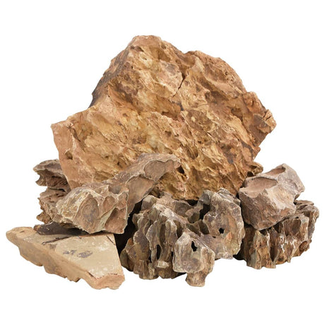 VidaXL dragesten 10 kg 5-30 cm brun