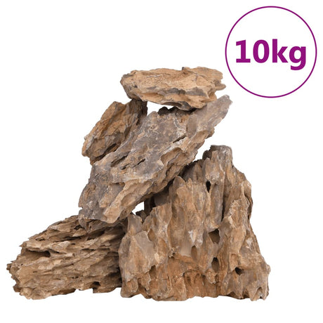 VidaXL dragesten blandet farve 10 kg 10-30 cm
