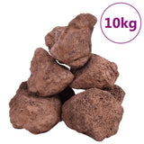 VidaXL lavasten 10 kg 10-30 cm rød