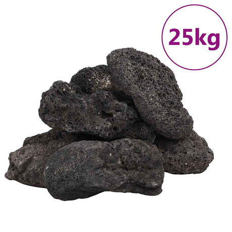 VidaXL lavasten 25 kg 10-30 cm sort