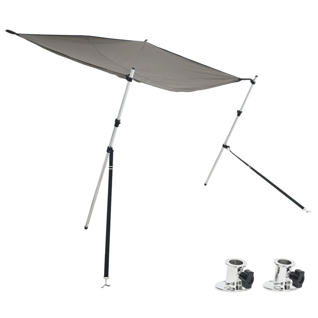VidaXL skyggestof sæt t-top 174x205x(115-194) cm antracit