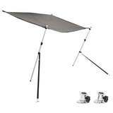 VidaXL skyggestof sæt t-top 174x205x(115-194) cm antracit