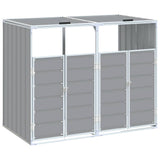 Vidaxx container opbevaring til 2 containere 144x81x113 cm grå stål