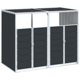 Vidaxx container opbevaring til 2 containere 144x81x113cm stål antracit